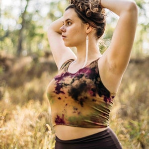 ETHICALLY MADE Bamboo Yoga Top cropped tank top bamboo clothing bamboo top bamboo crop top boho crop top Hippie top organic clothing