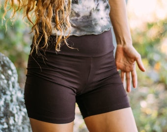 Organic bamboo yoga pants-Bike shorts-Organic clothing for women-Bamboo clothing for women-Yoga Clothing-Yoga pants