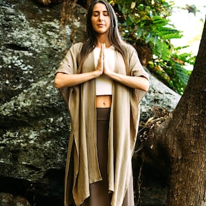Bio Boho Kimono Cover up Boho Kimono Göttin Kaftan Kimono Boho Jacke Maxi Duster