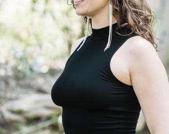 Set van 2 duurzame tanktops: bamboekleding voor dames, biologische yogakleding