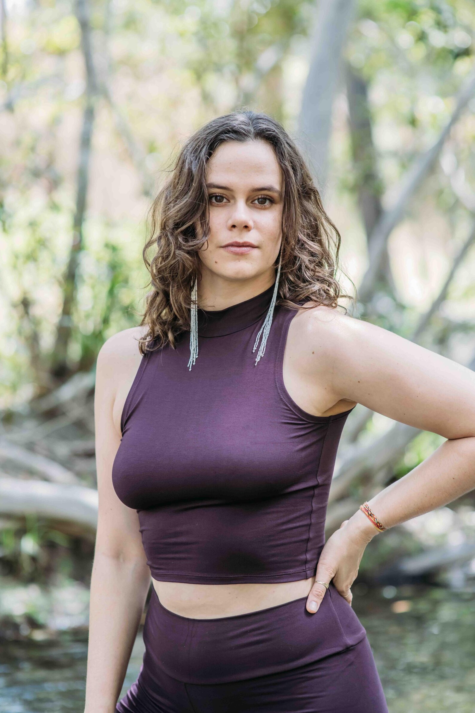 Classy Rust Cropped Bandeau Ecohoaka Top