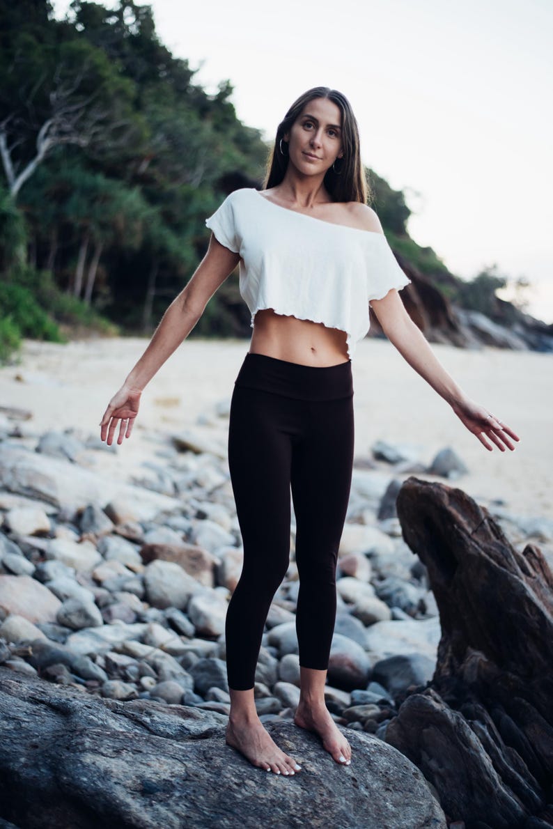 Organic Bamboo Yoga Leggings Etsy Australia