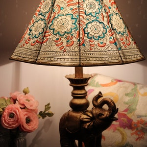 Floral lampshade / Table lampshade / Bedside Lampshade image 5
