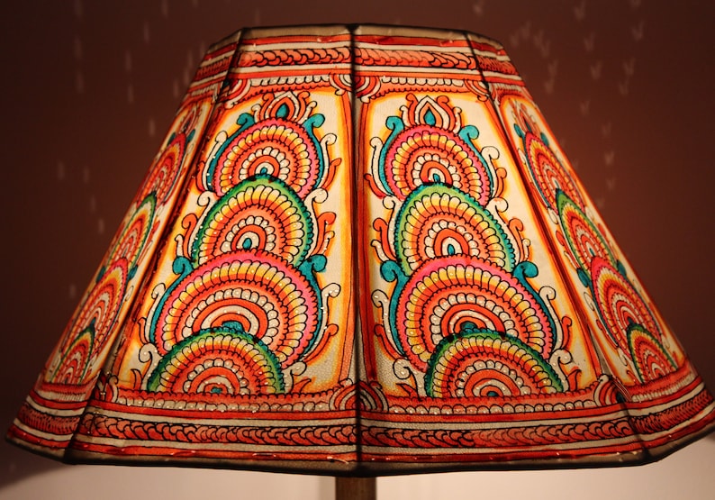 Hand Painted Multicolor mandala design 10 Inches Lamp Shade