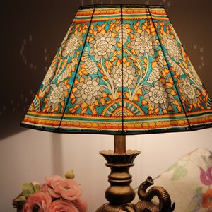 Abażur do lampy ogrodowej Abażur do lampy | Abażur ręcznie robiony | Abażur stołowy | Abażur H-10, W-16 cali
