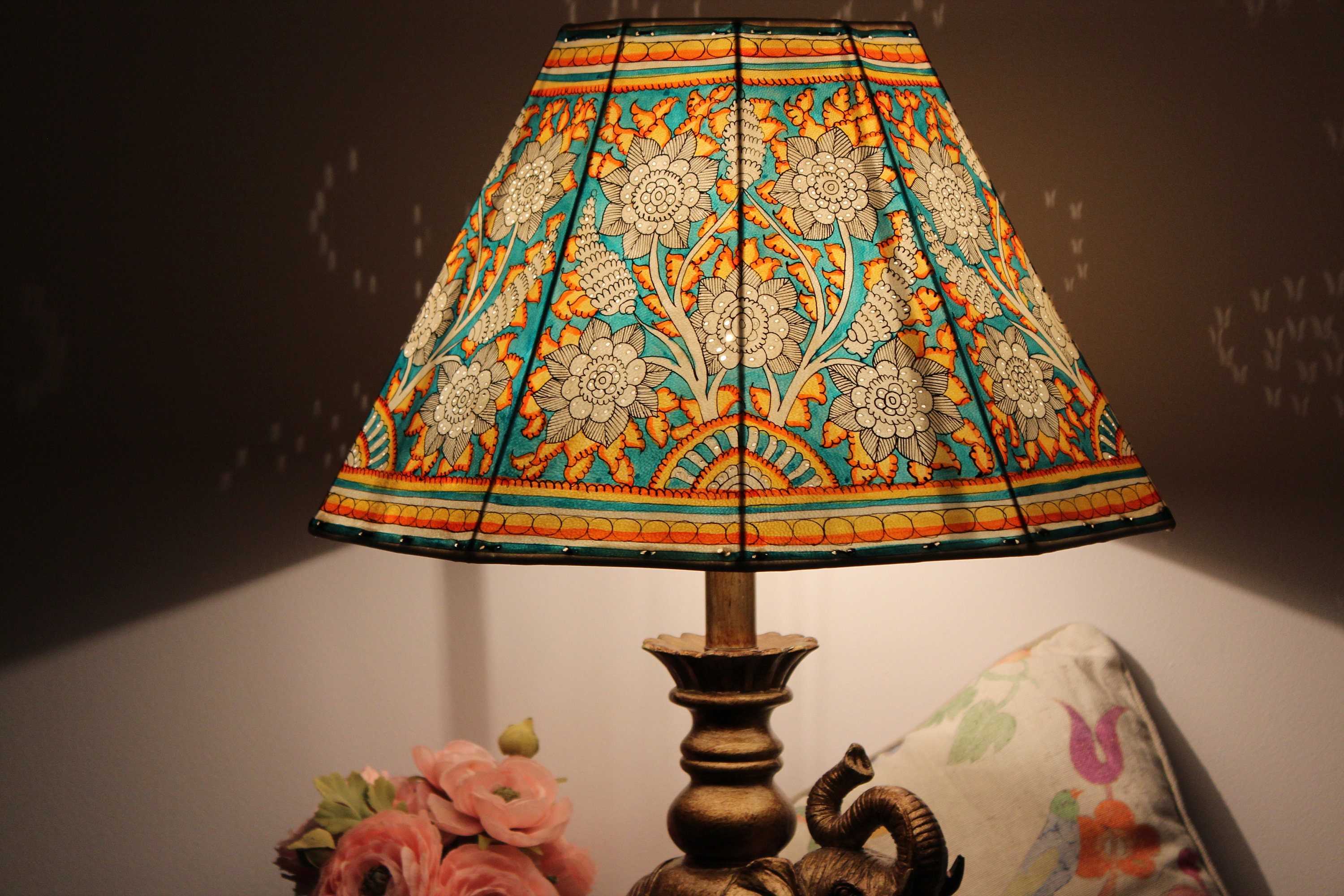 Large standard lamp sale shade