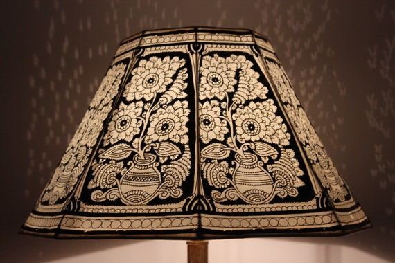 Floor lamp with patterned shade deals
