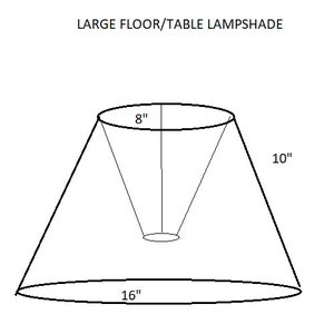 Floral lampshade / Table lampshade / Bedside Lampshade image 3