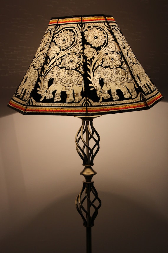 Large standard lamp sale shade