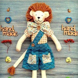 Lion Toy Stuffed Animal Lion Doll Soft Lion Toy safari nursery African plush,Handmade stuffed toy kids toys , baby nursery lion, baby gift