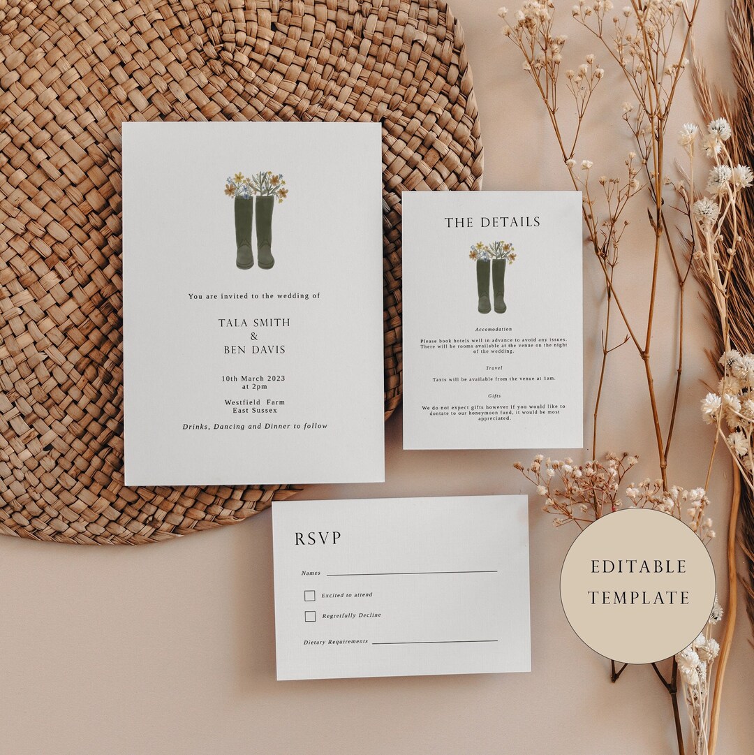 wellies for a wedding