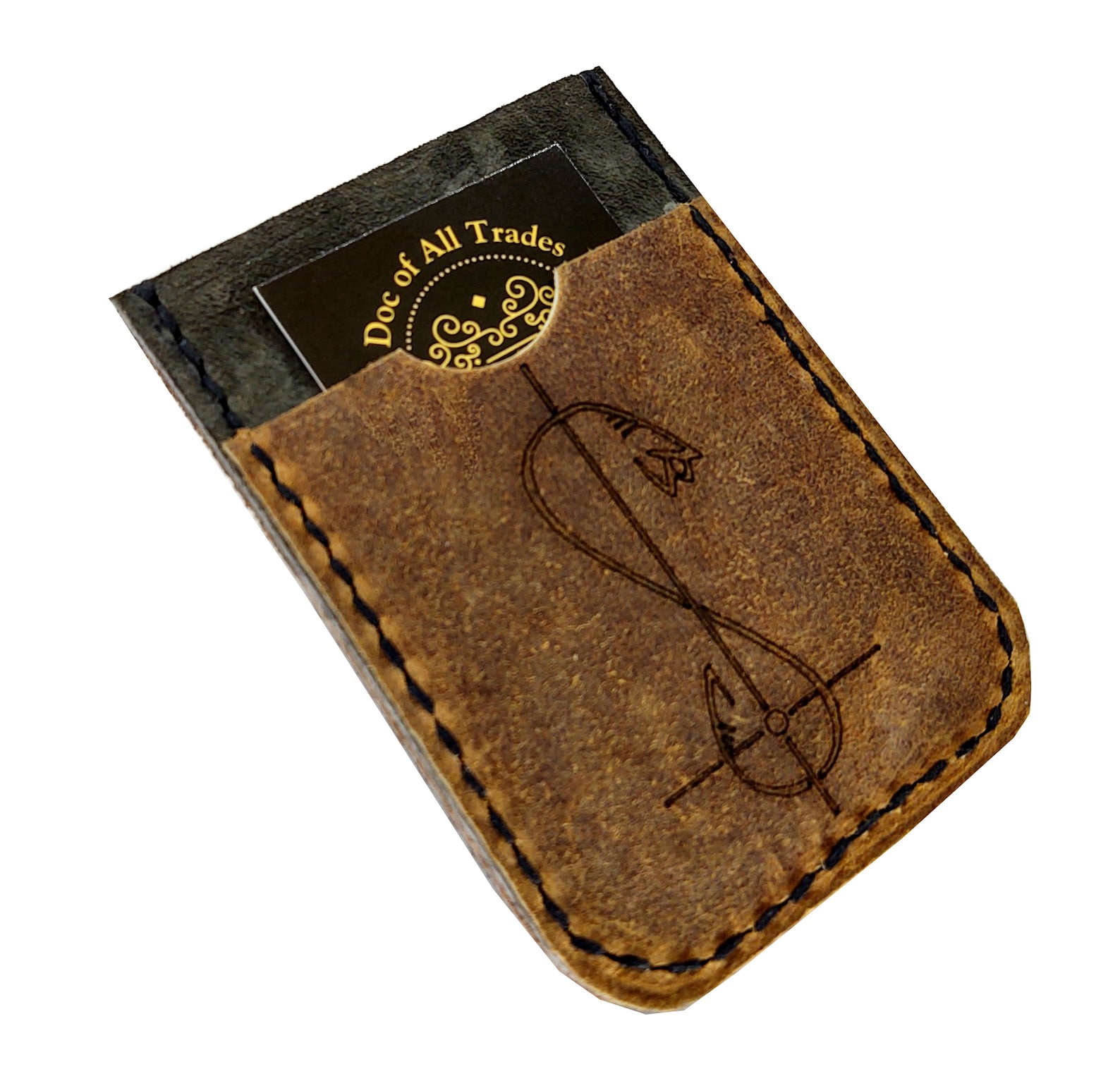 Dune Themed Handstichted Minimal Wallet Etsy