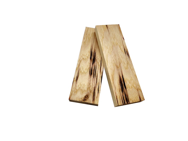 Highly Figured Hickory Knife Scales bookmatched Handle Etsy