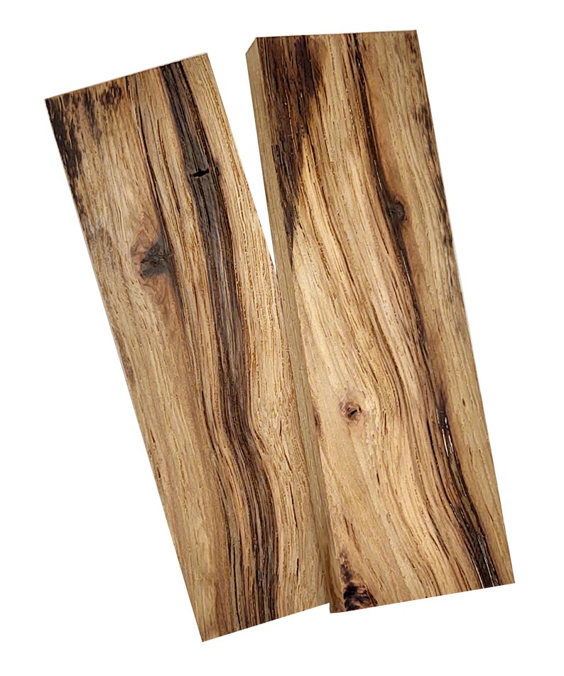 Highly Figured Hickory Knife Scales bookmatched Handle Etsy