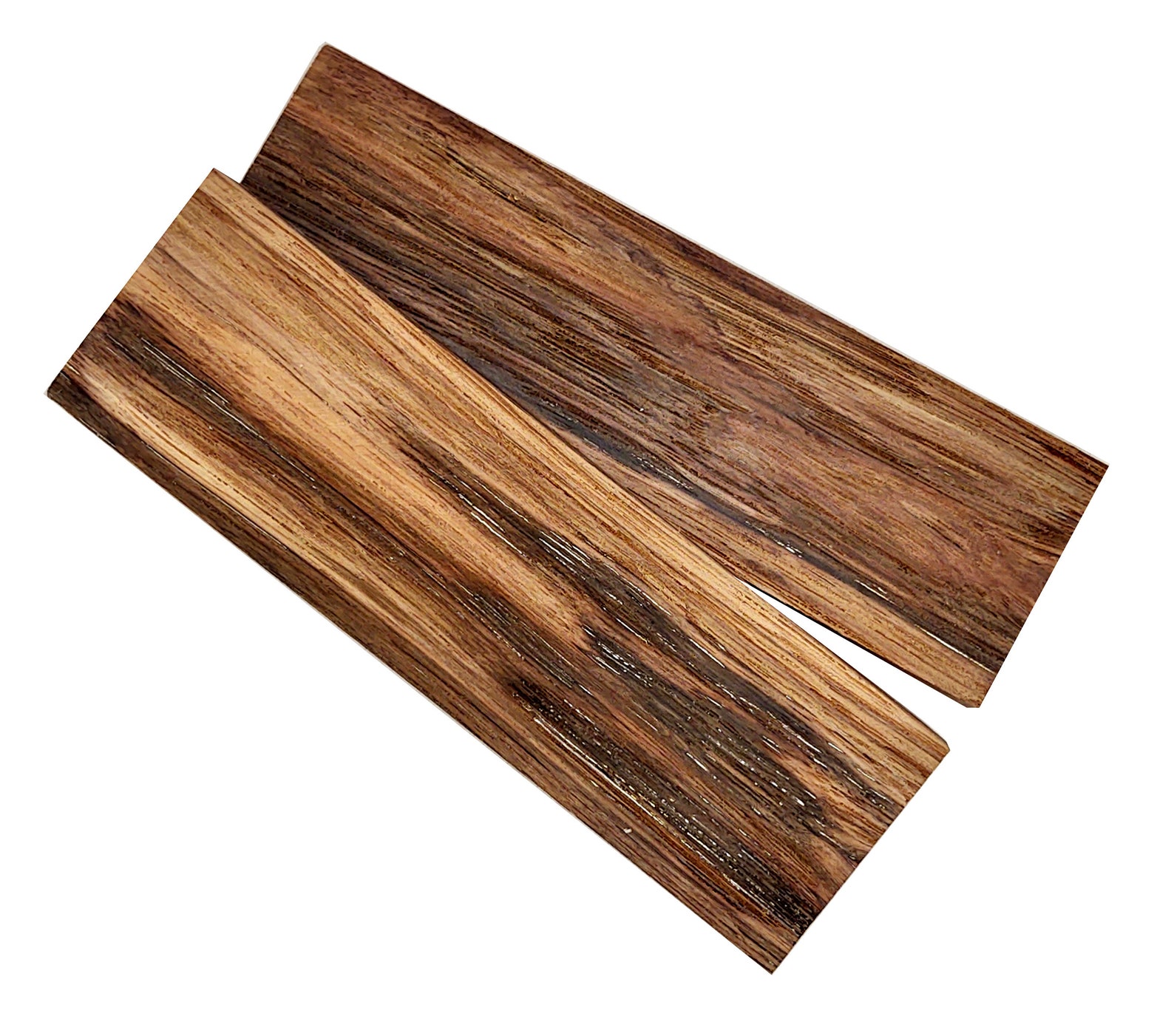 Highly Figured Hickory Knife Scales bookmatched Handle Etsy