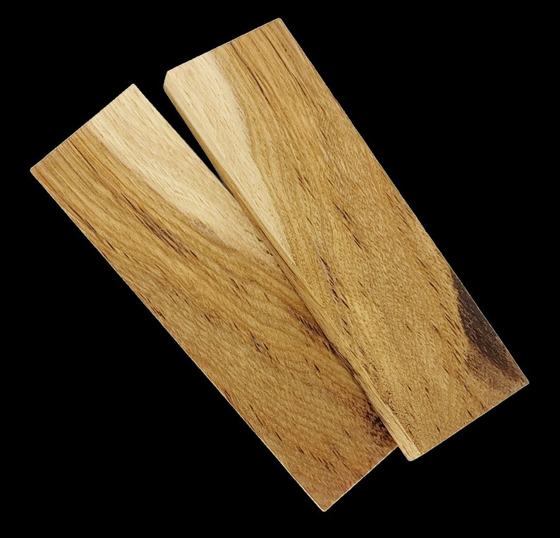 Impressively Figured Hickory Knife Scales bookmatched Handle Etsy