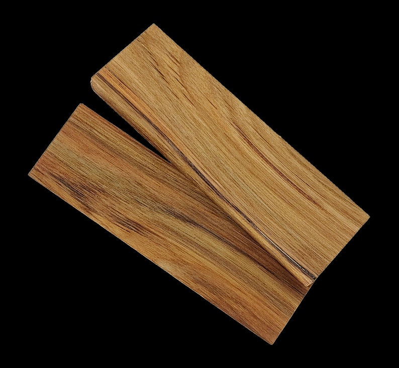 Impressively Figured Hickory Knife Scales bookmatched Handle Etsy