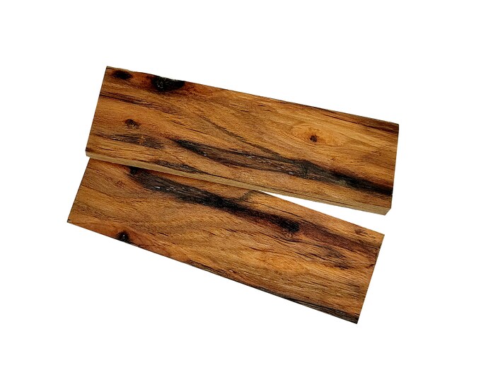 Highly Figured Hickory Knife Scales bookmatched Handle Etsy