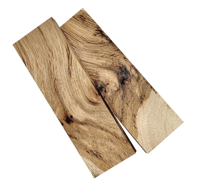 Highly Figured Hickory Knife Scales bookmatched Handle Etsy