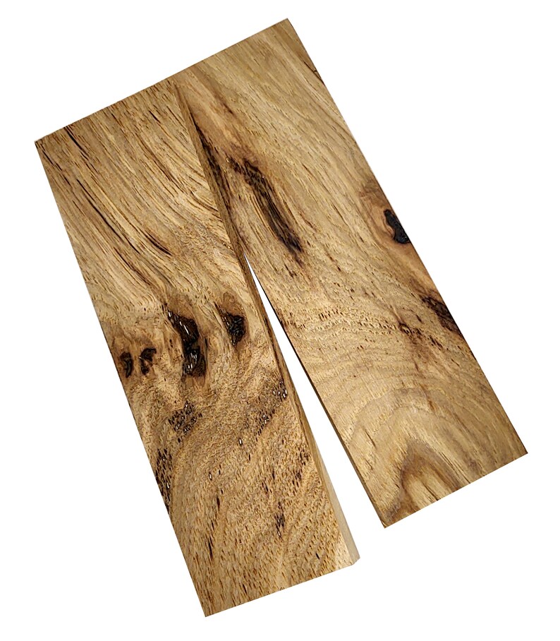 Highly Figured Hickory Knife Scales bookmatched Handle Etsy