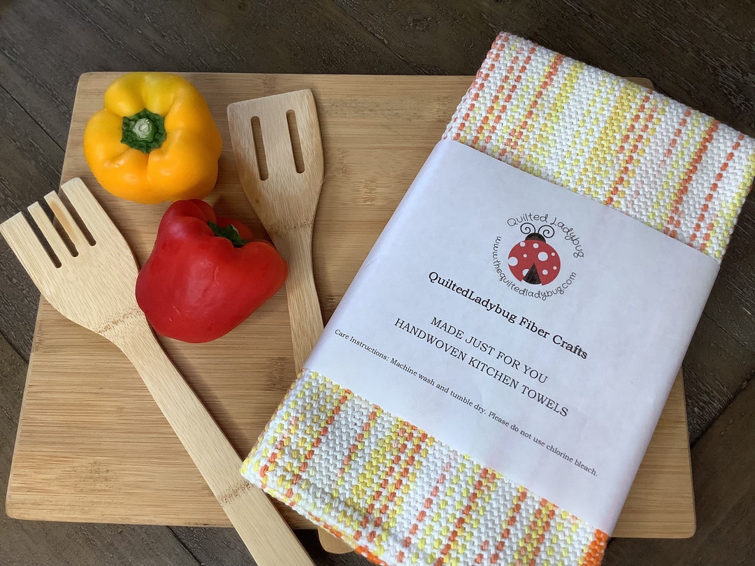 Handwoven Kitchen Towels, Dish Towels, Set of Two Etsy