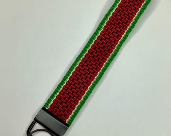 Handwoven Key Fob, Key Chain, Wristlet