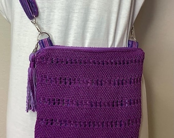 Handwoven Crossbody Bag with Adjustable Strap – Stylish Handmade Shoulder Bag
