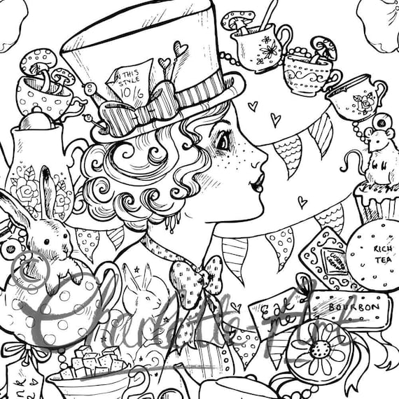 Steampunk Alice in wonderland Adults Coloring Book: for adults relaxation  art large creativity grown ups coloring relaxation stress relieving  patterns a book by Craft Genius Books