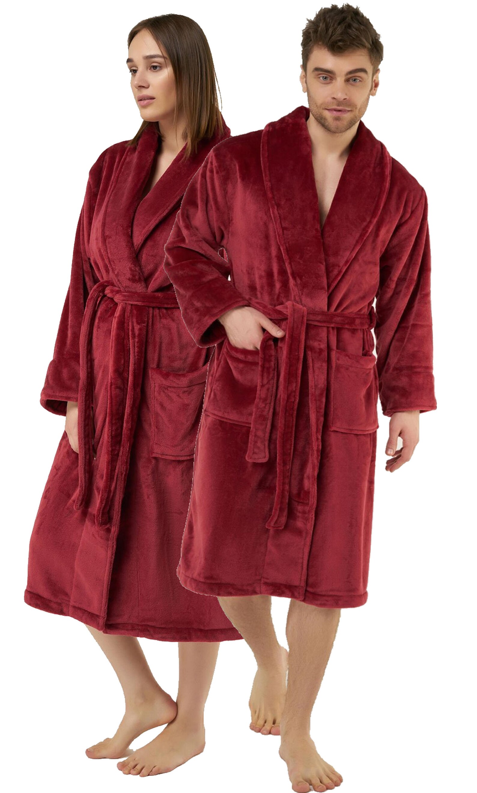 His and Hers Bath Robes Set for Couples Mr and Mrs Robes Etsy