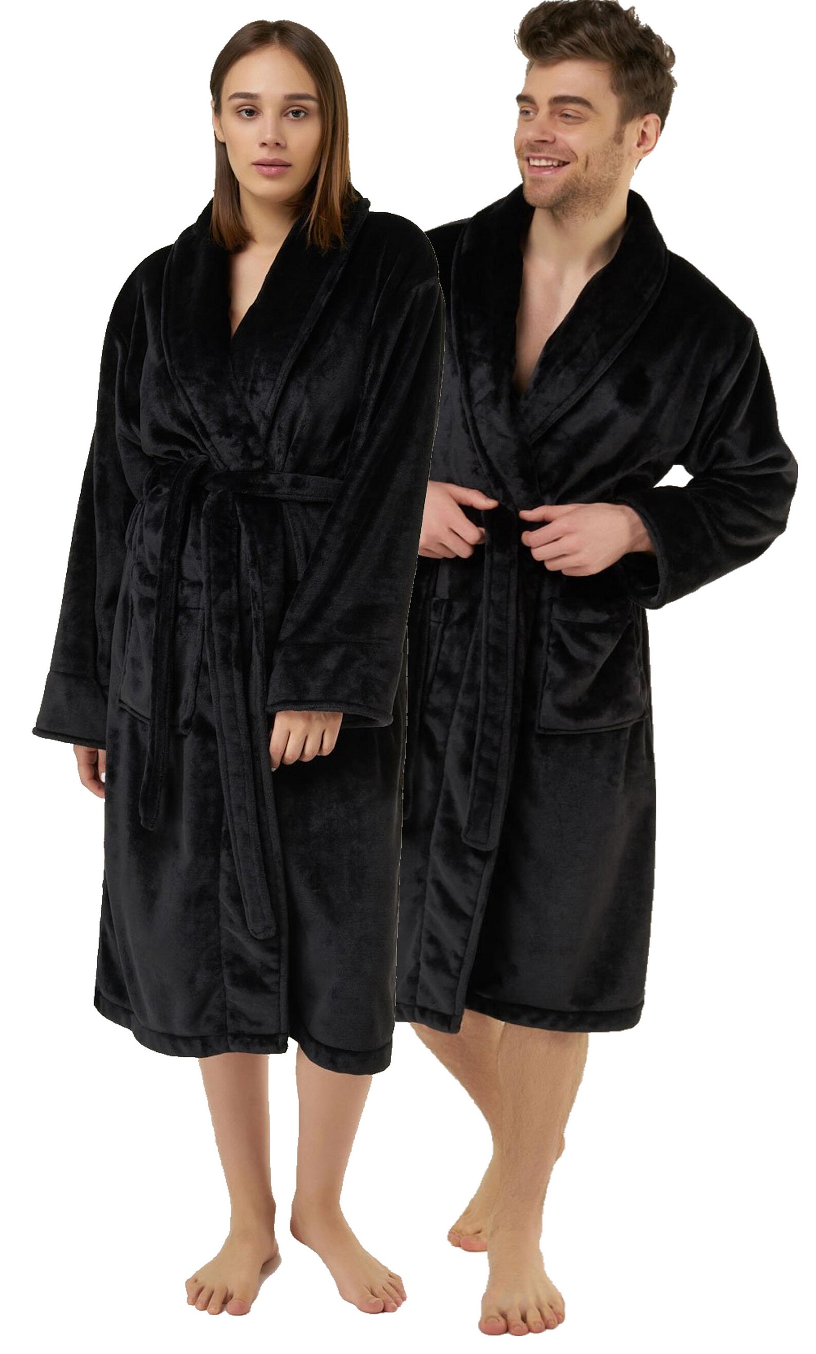 His and Hers Bath Robes Set for Couples Mr and Mrs Robes | Etsy
