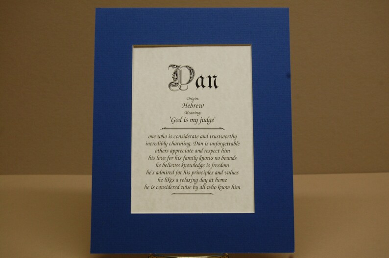 Name Origin & Meaning 8x10 Parchment Paper Etsy
