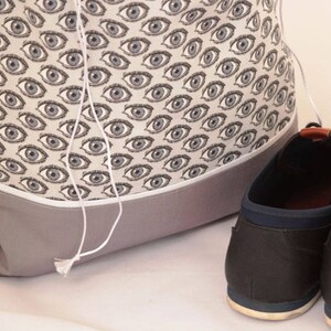 Grauer Herren Schuhbeutel Reisen || Geschenk für Ihn || Kulturtasche Männer || Süßer Reise-Schuhbeutel || Reisegeschenke für Männer || Reisebeutel für Männer