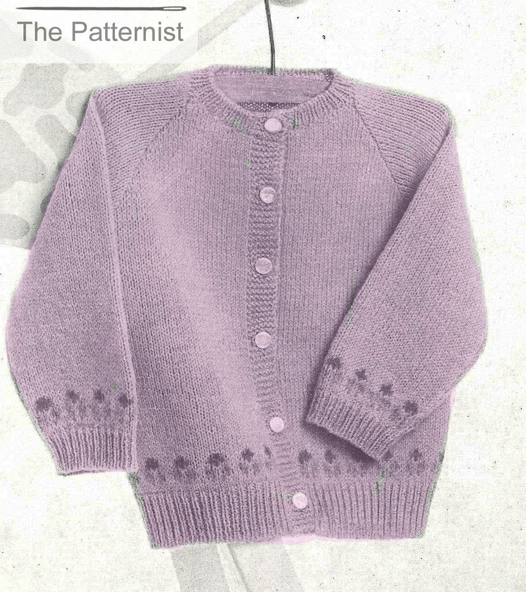 Toddler Cardigan Pattern Vintage Knitting Pattern for Child's Cardigan ...