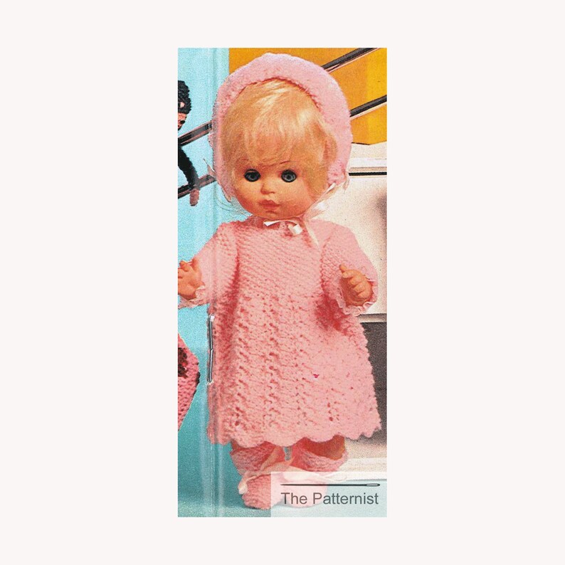 Doll Clothes Vintage Knitting Pattern for Clothing for a Etsy
