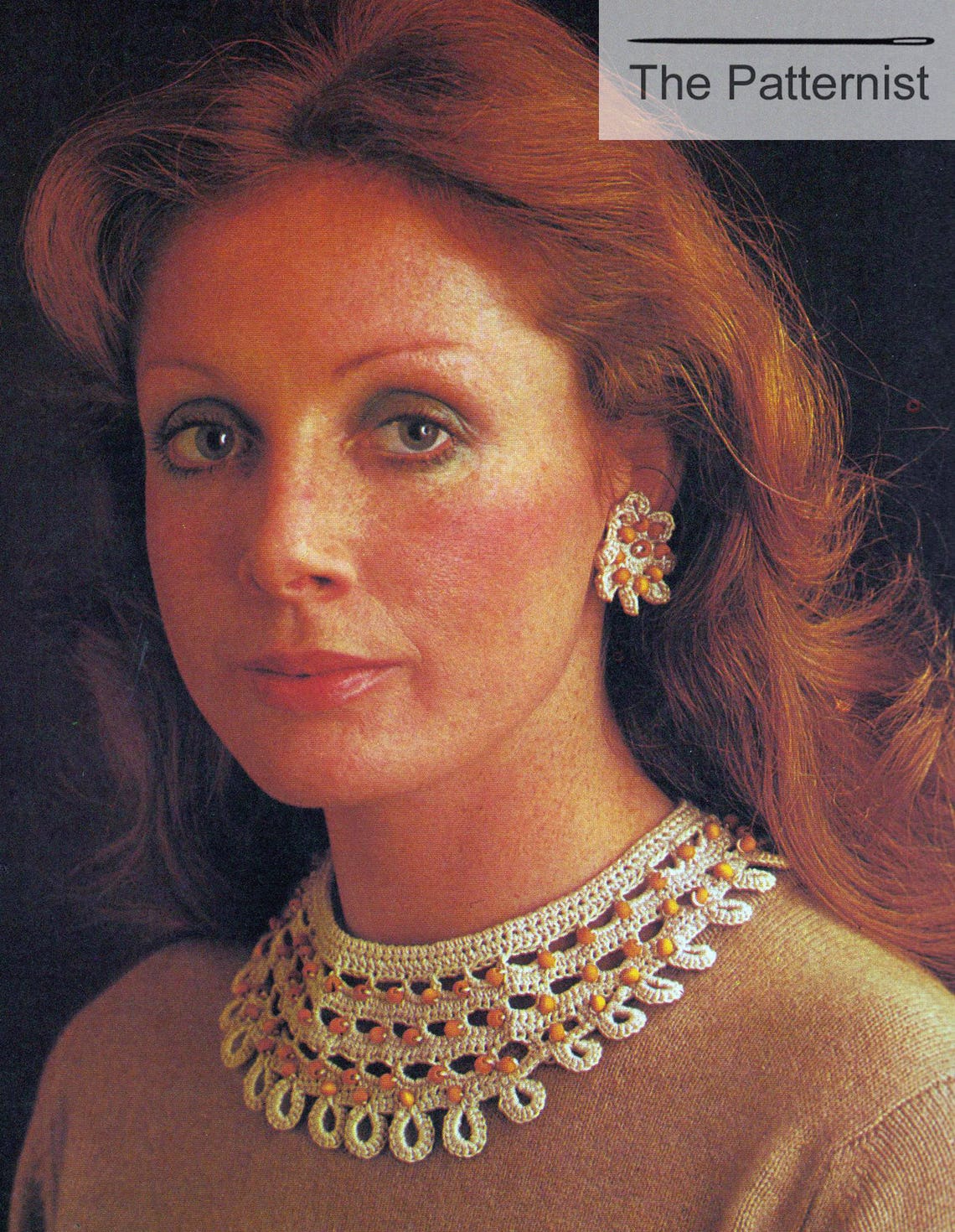 Jewelry Crochet Pattern PDF Crocheted Necklace and Earrings Etsy