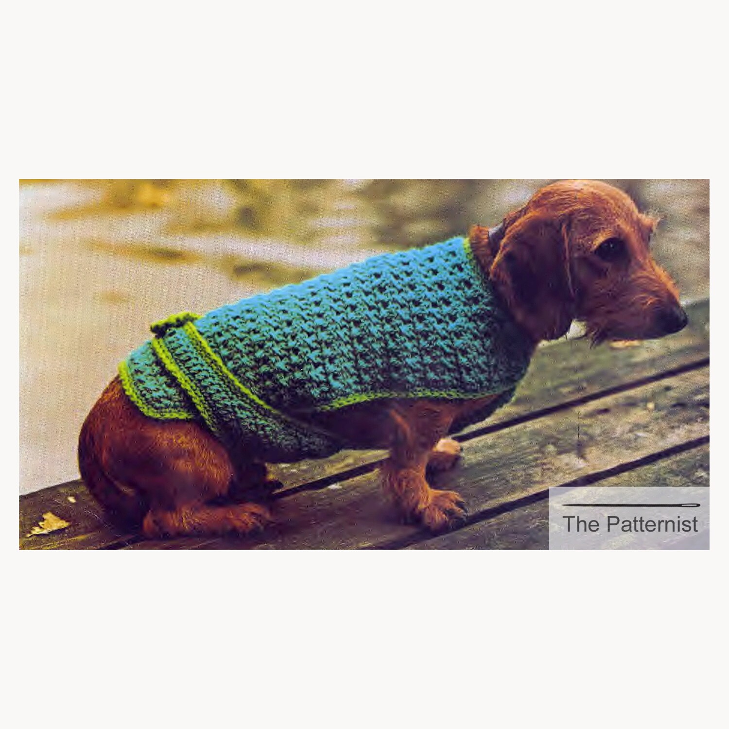 Dog Coat Vintage Crochet Pattern Puppy Sweater Bulky Yarn SKU Etsy UK