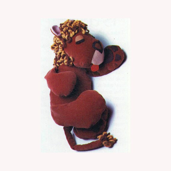stuffed lion sewing pattern