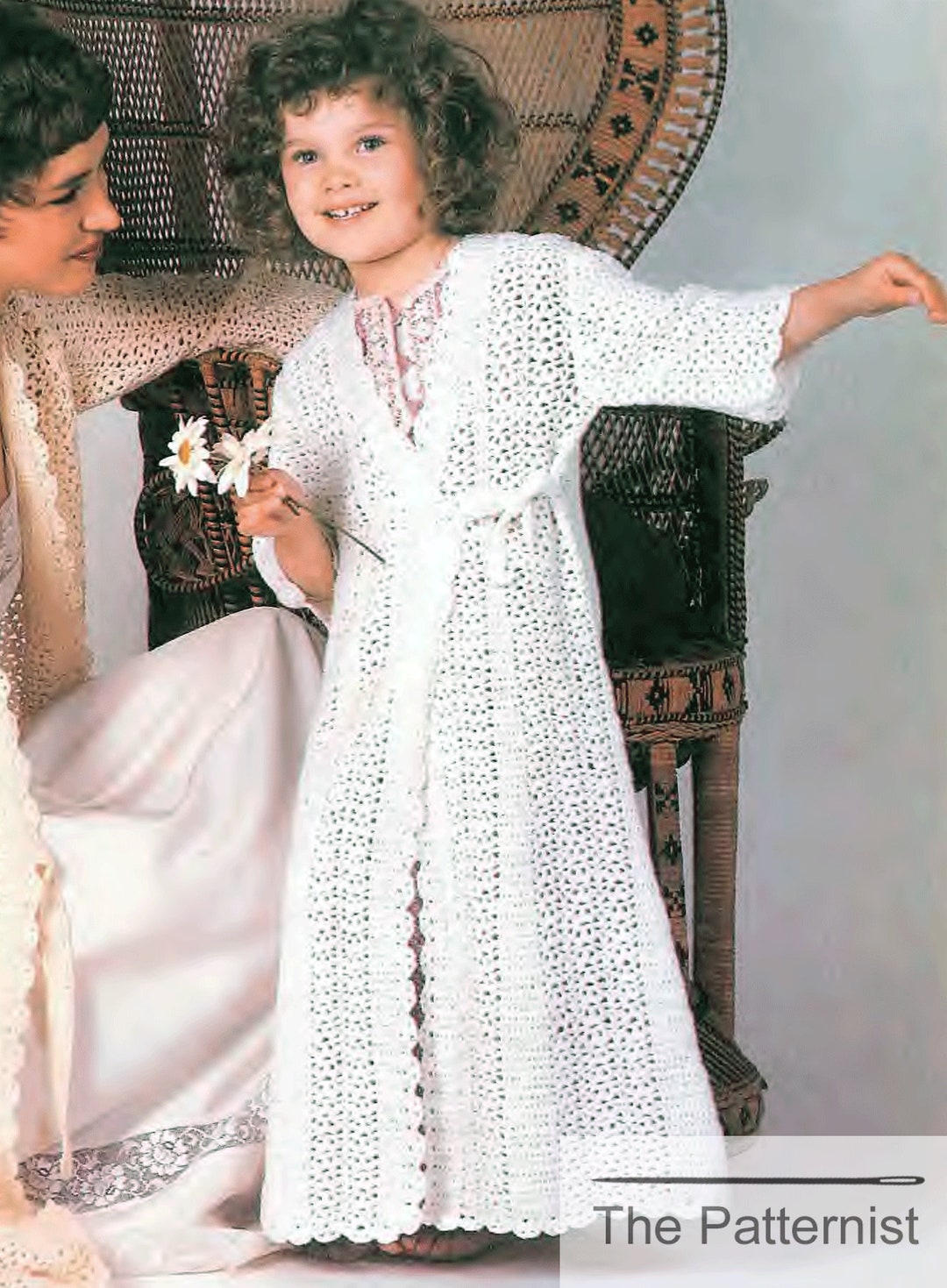 PDF Mother Daughter Housecoat Crochet Pattern Vintage Etsy