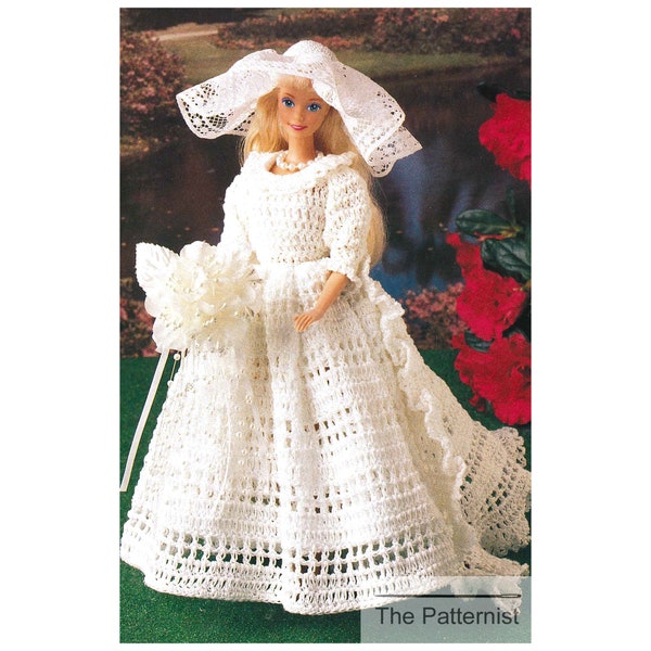 Wedding Dress Pattern for Barbie Etsy