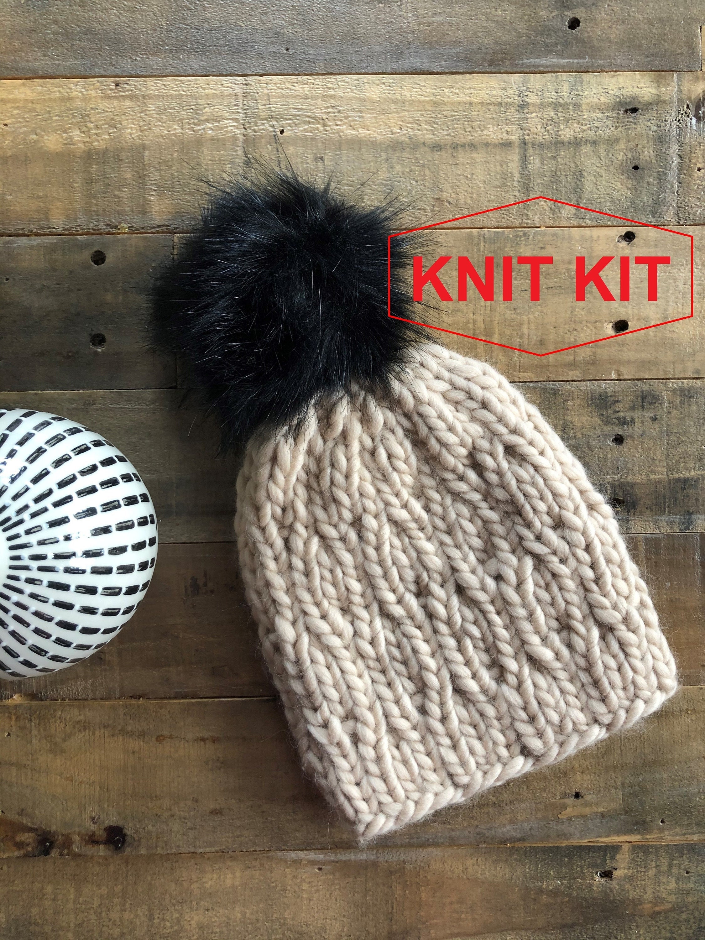Easy Knitted Ear Warmer Kit: A Beginning Knitting Project 