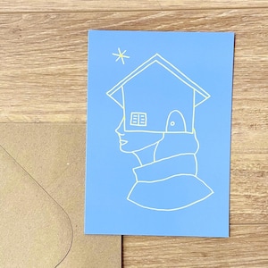 Carte postale + enveloppe - « Maisonner »