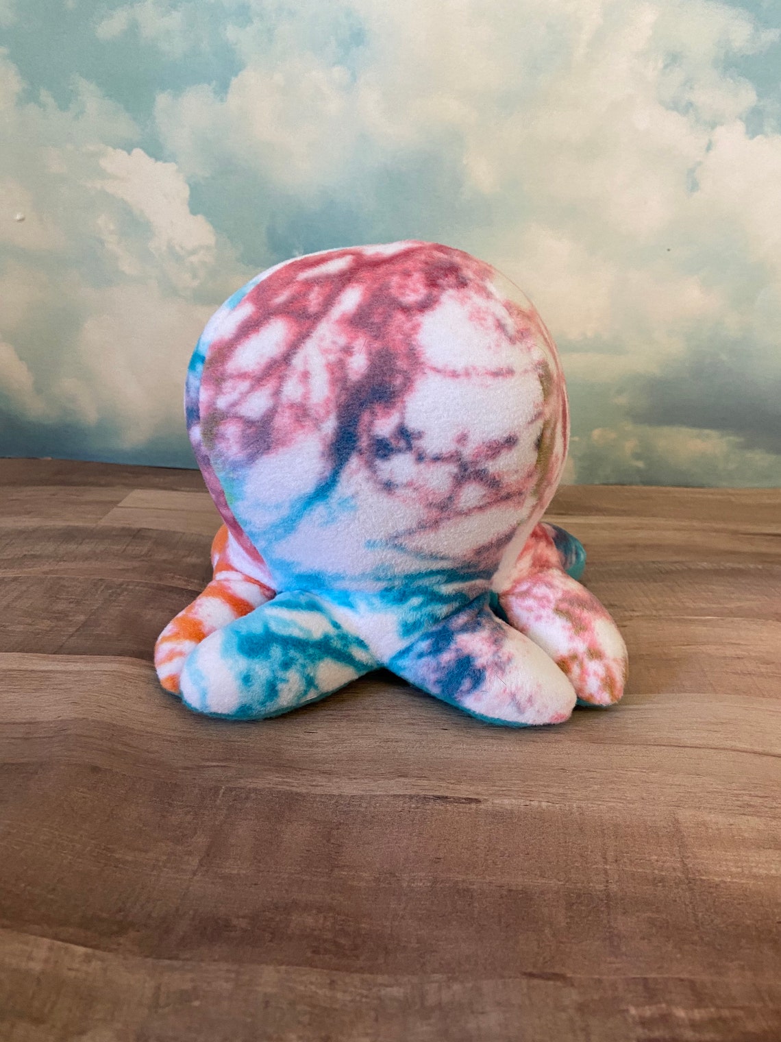 Rainbow Tie Dye Octopi Octopus Plush Plushie Stuffed Animal Etsy