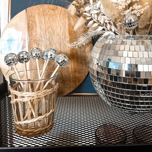 6-pack Disco Ball Drink Stirrers