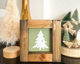 Christmas Tree Mini Wood Sign