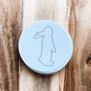 Bunny Circle Sticker