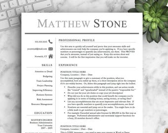professional resume templates cv templates resume by getlanded