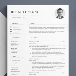 CV template with photo, Lebenslauf Vorlage Google Docs word, resume template with picture photo