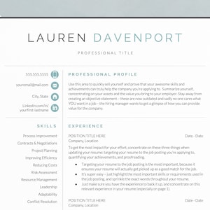 Marketing Strategist Resume for Google Docs, Word, Mac Apple Pages