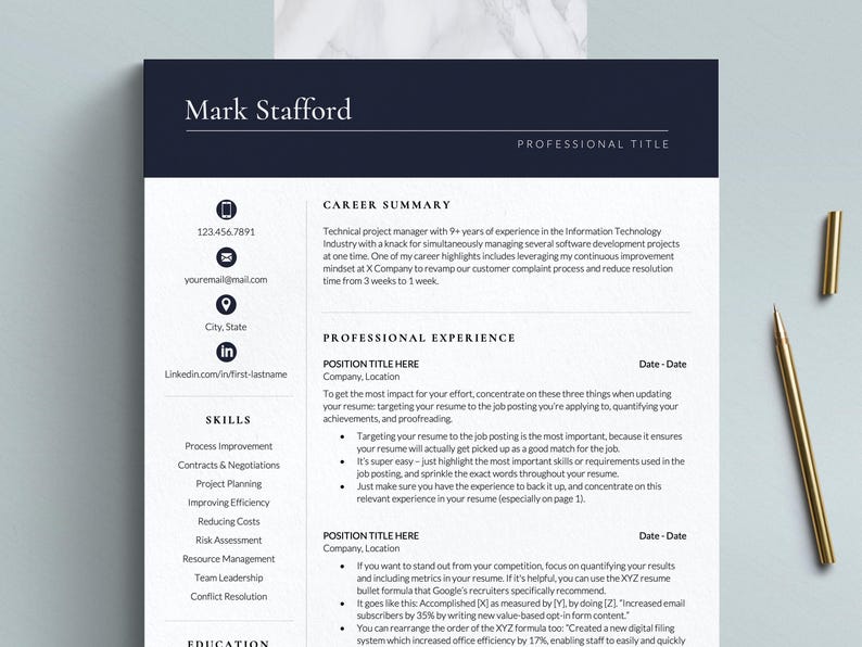 best resume templates for google docs word easy to use and professional resumes cv template