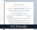 ATS Friendly Resume Template for Word, Pages, Google Docs Resume Template, ATS Compatible Resume Instant Download, Executive Resume Template 